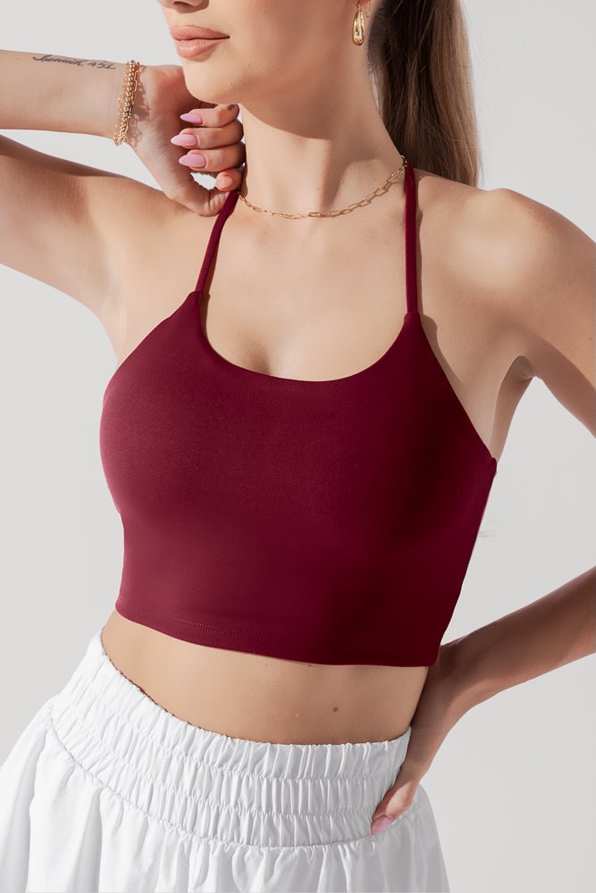 POPFLEX® Flexy Crop Top - Crimson