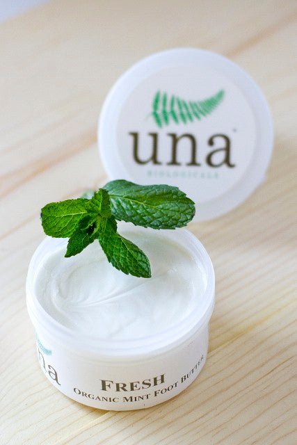 Una Biologicals® Fresh Mint Foot Butter | Natural Body Lotion | Una Biologicals