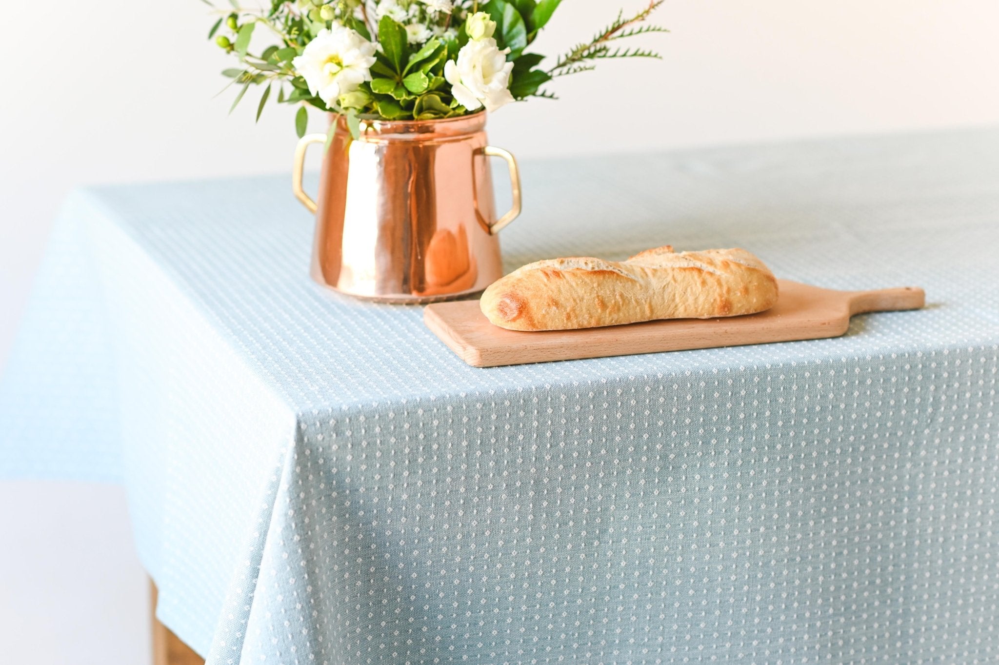 Galley & Fen Blue Dotted Tablecloth