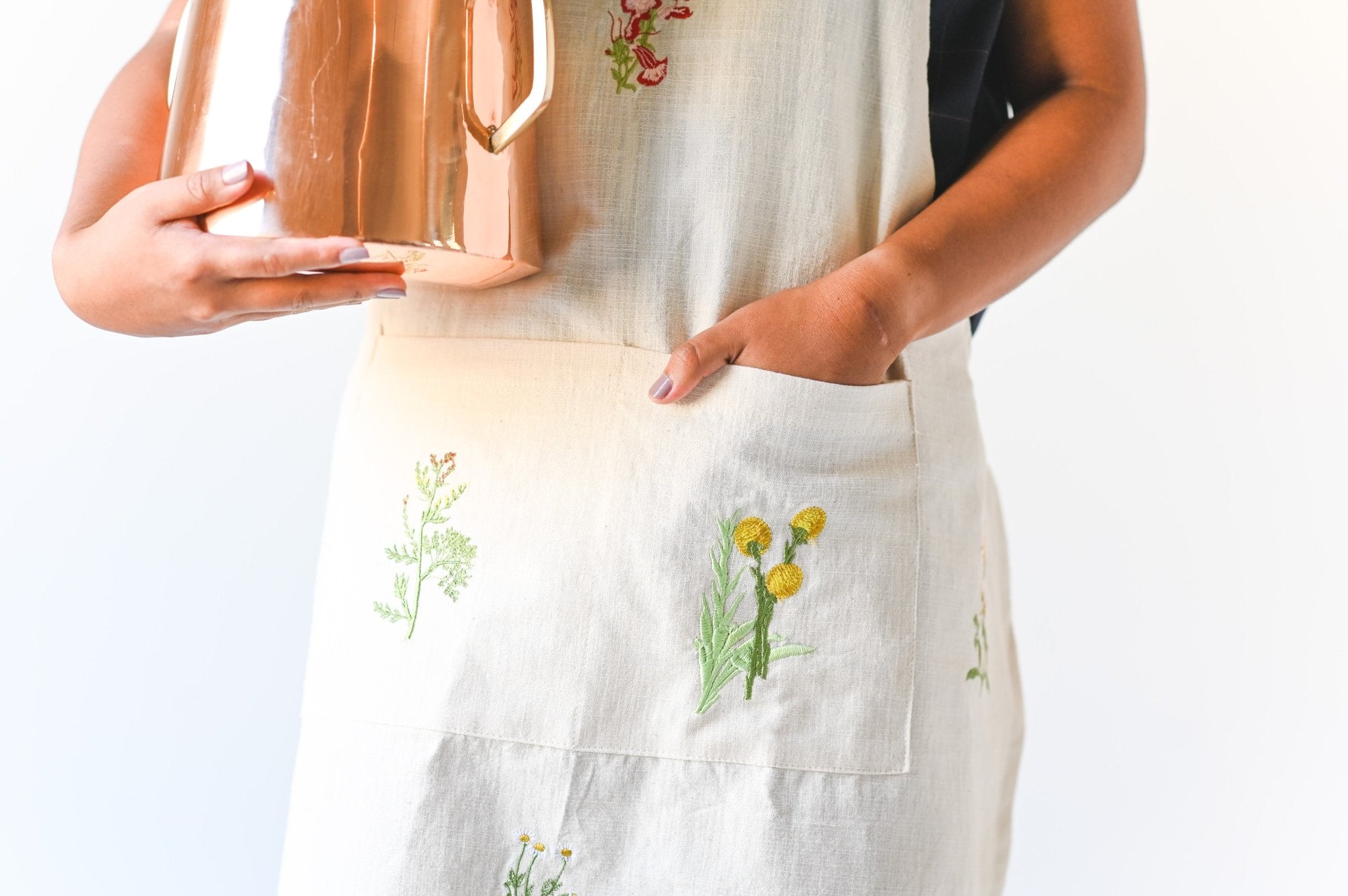 Galley & Fen Botanical Embroidered Apron