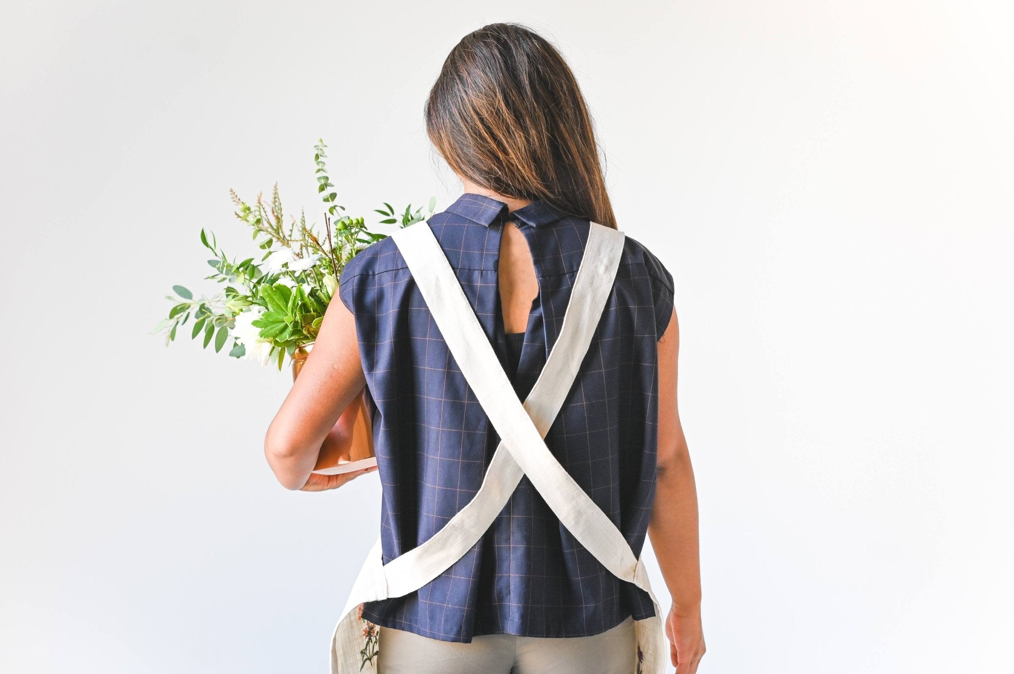 Galley & Fen Botanical Embroidered Apron