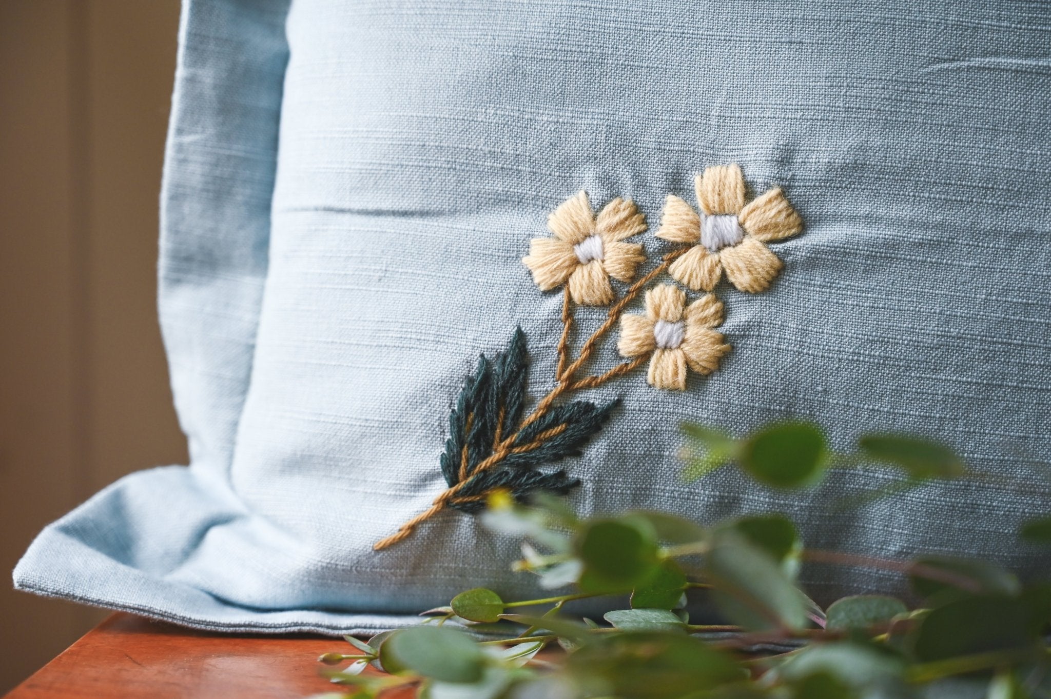 Galley & Fen Estella Pillow (Blue Pillow)