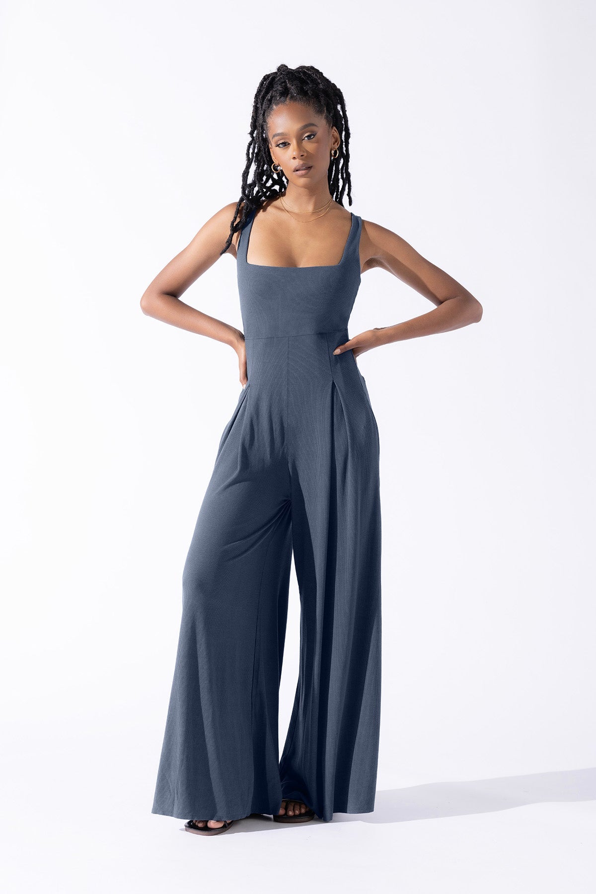 POPFLEX® Go with the Flow Jumpsuit - Stormy Weather
