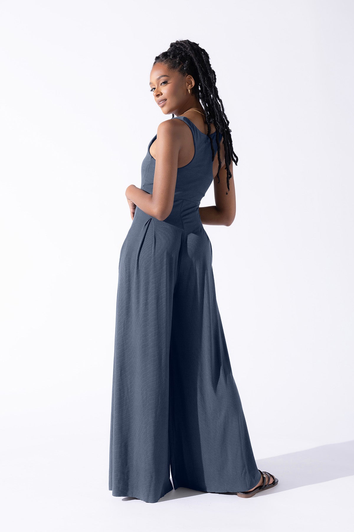 POPFLEX® Go with the Flow Jumpsuit - Stormy Weather