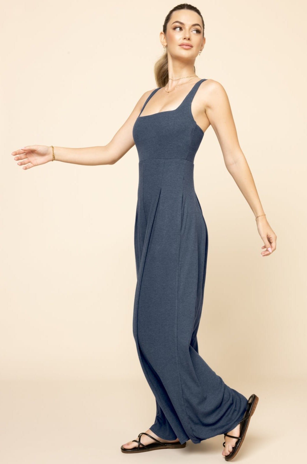 POPFLEX® Go with the Flow Jumpsuit - Stormy Weather
