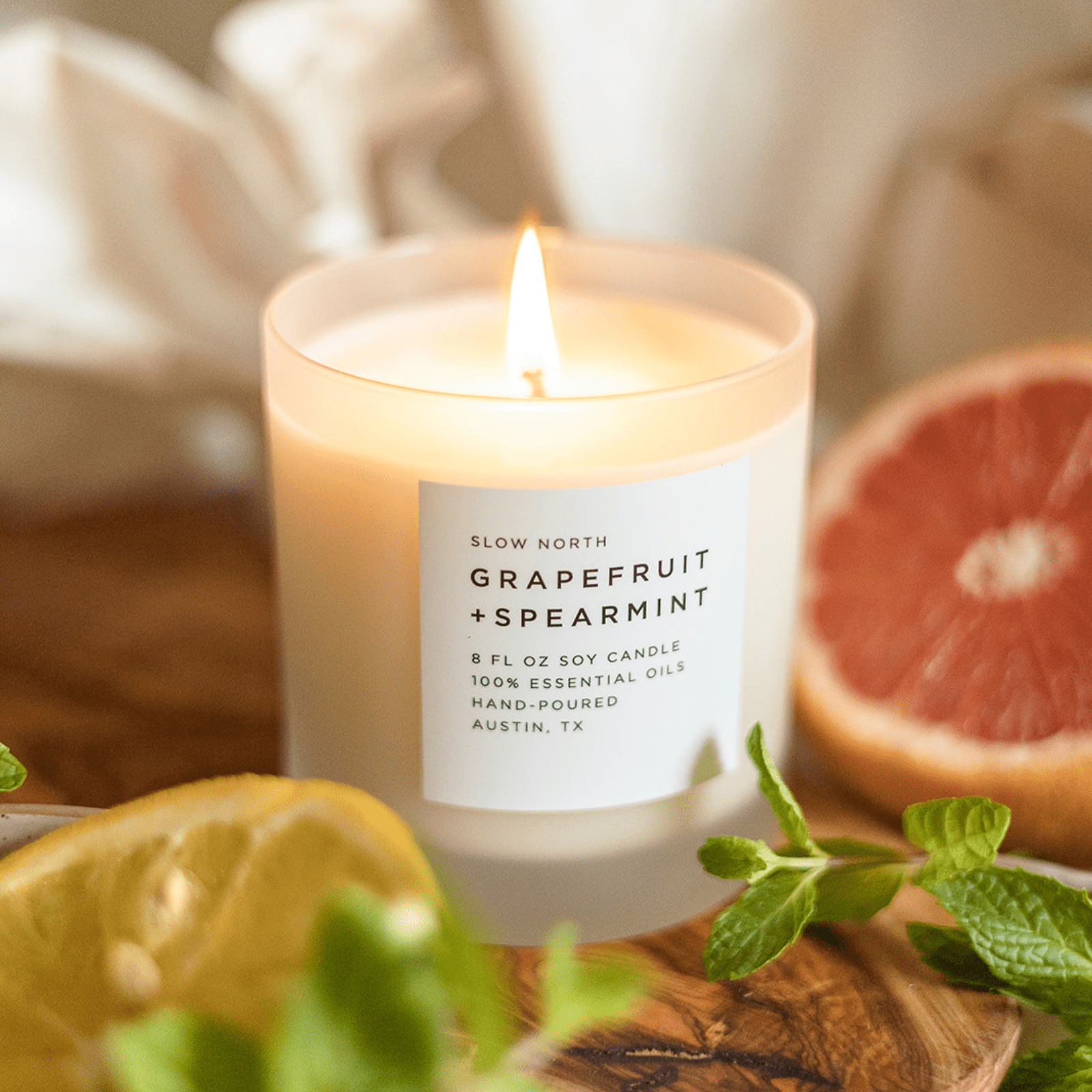 Slow North Grapefruit + Spearmint - Signature Candle