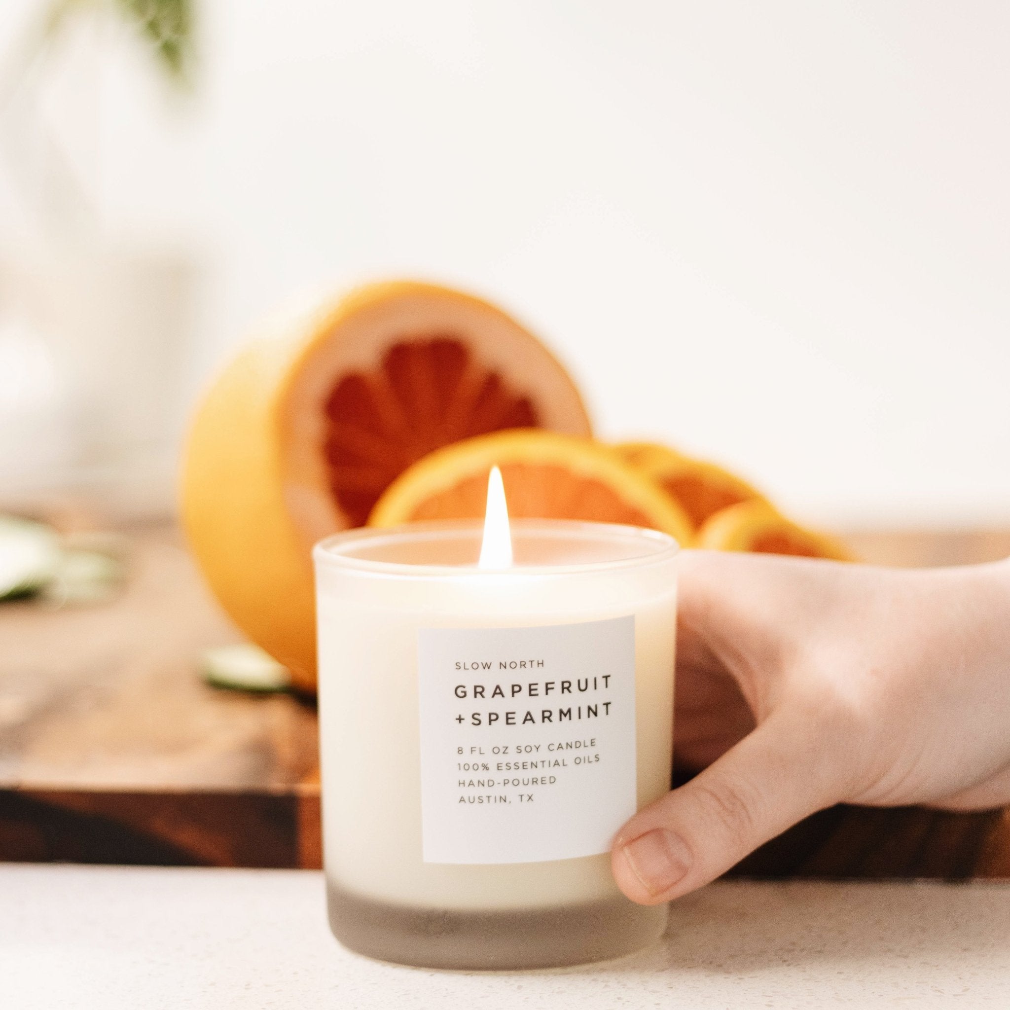 Slow North Grapefruit + Spearmint - Signature Candle