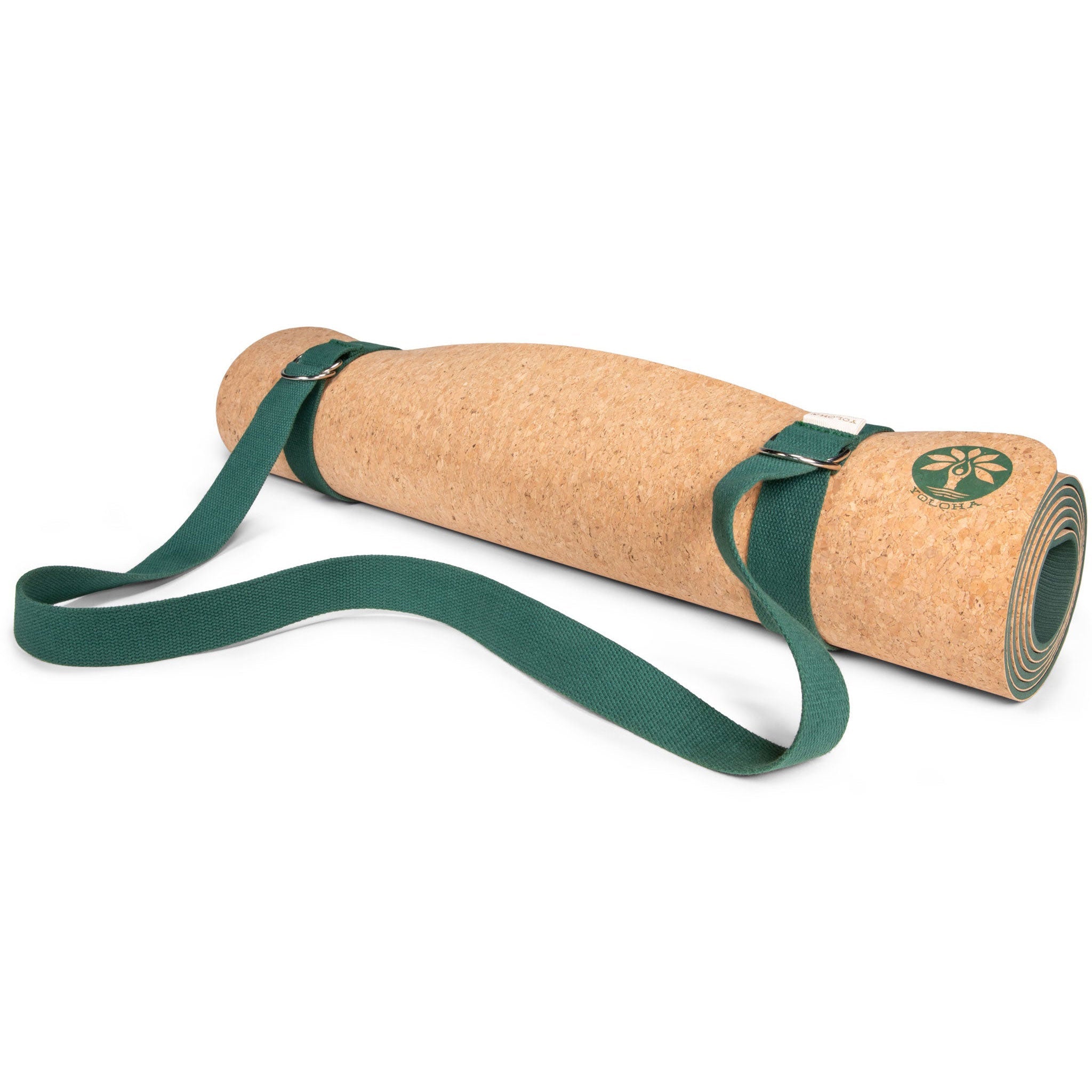 Yoloha Yoga Green Sling and Mat Strap