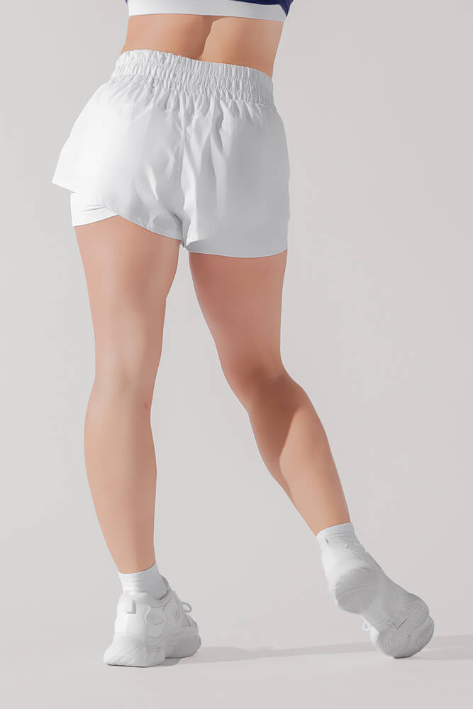 POPFLEX® High Waisted Supershort™ - White
