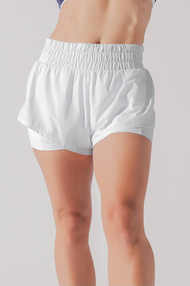 POPFLEX® High Waisted Supershort™ - White
