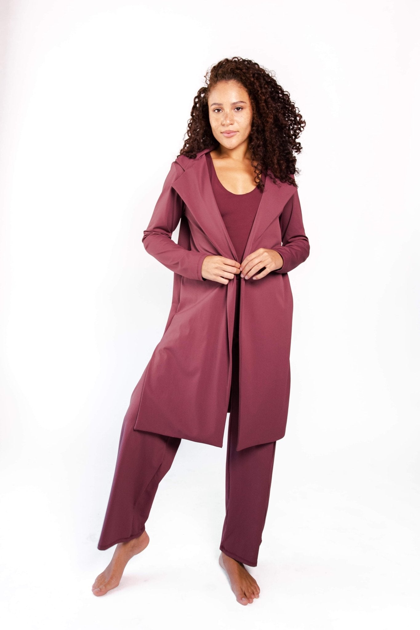 Yoga Democracy Trinity Blazer - Maroon