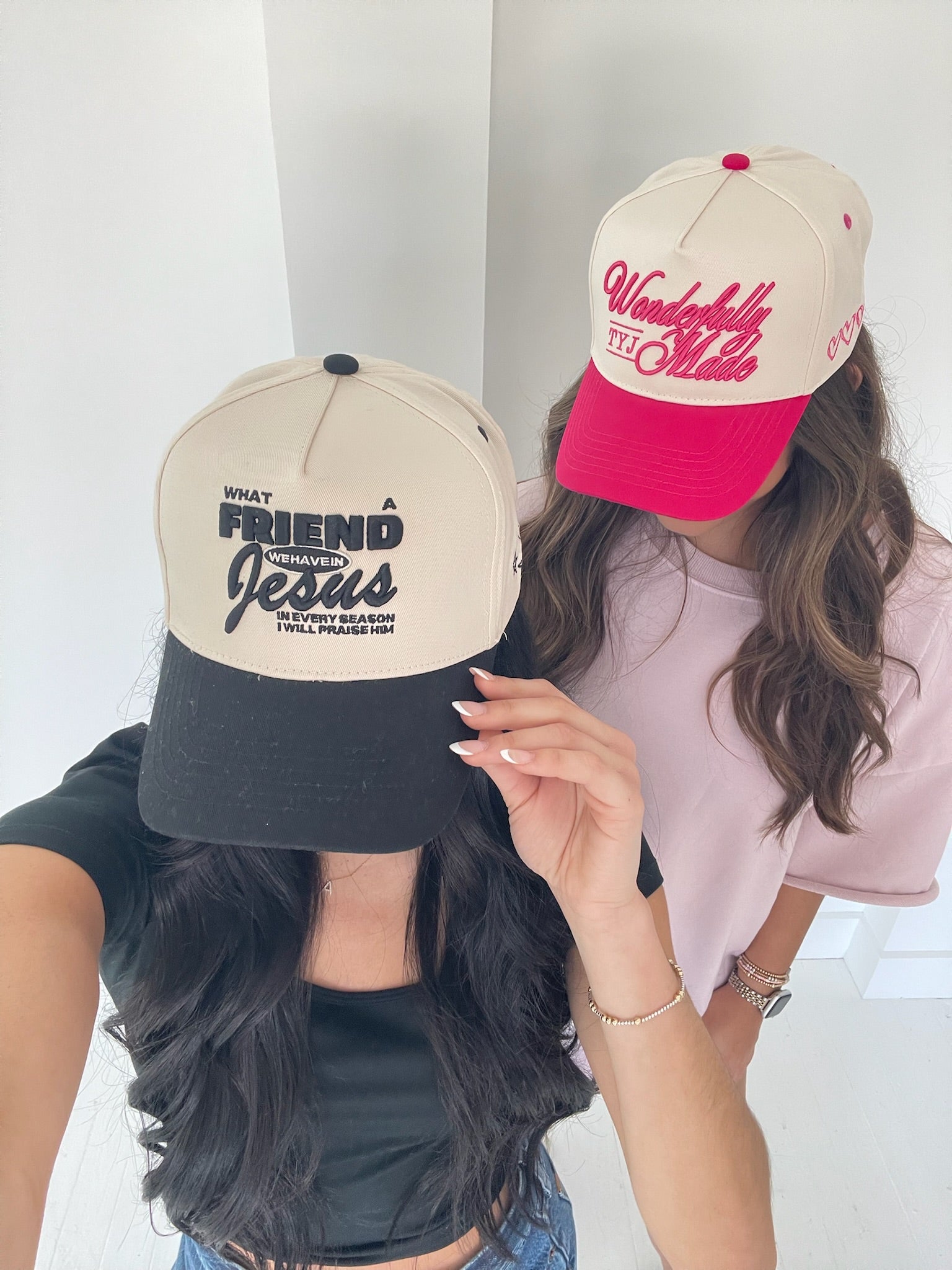 KenzKustomz Friend in Jesus - Black Vintage Trucker Hat