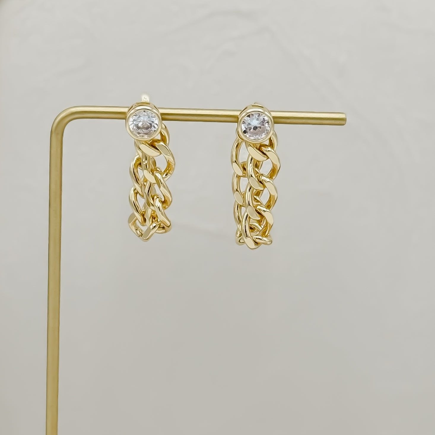 Rand Designs Emily Chain Link Hoop Earring