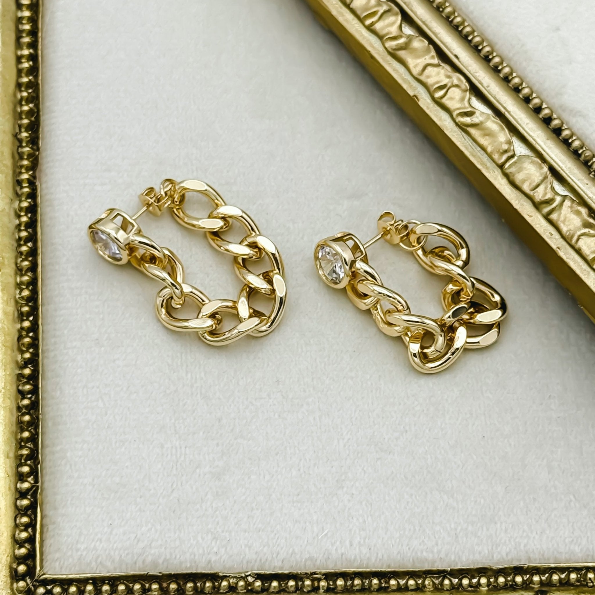 Rand Designs Emily Chain Link Hoop Earring