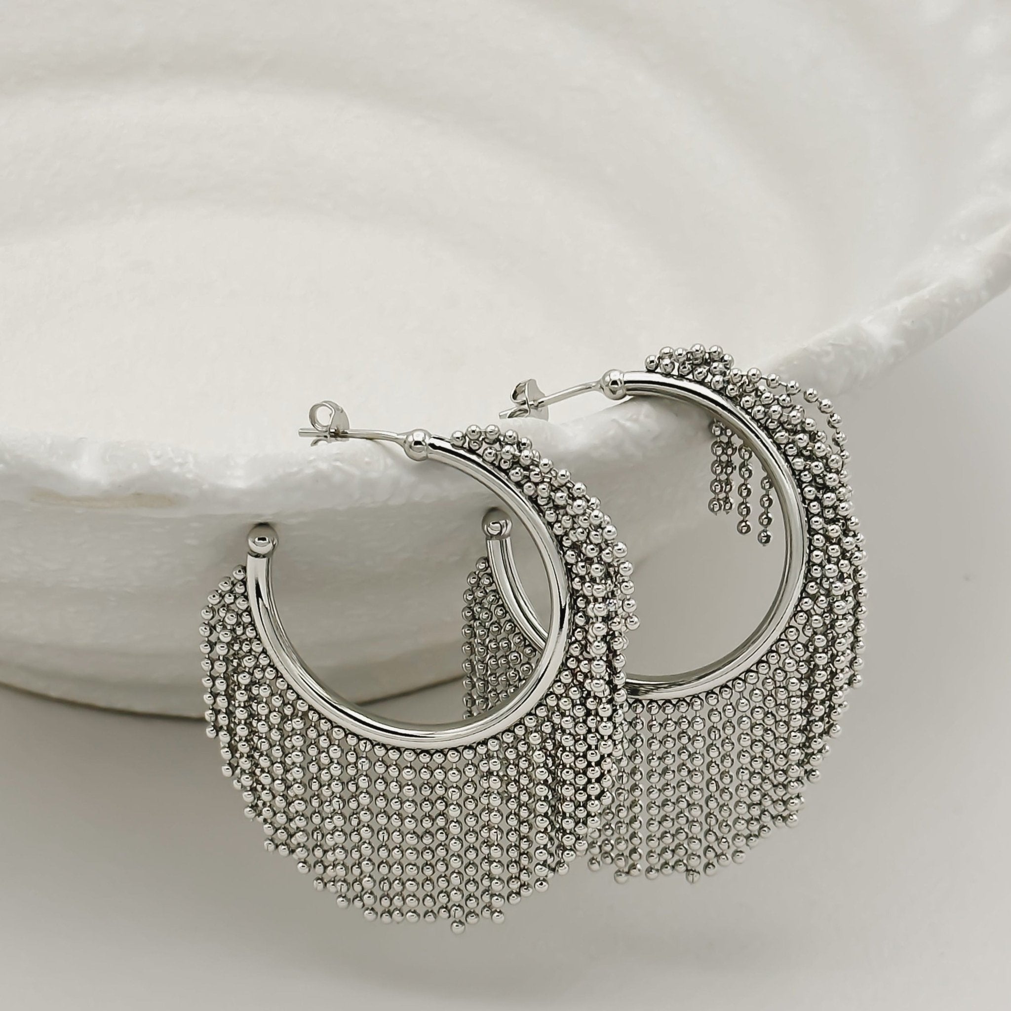 Rand Designs Fergie Beaded Hoop Earring