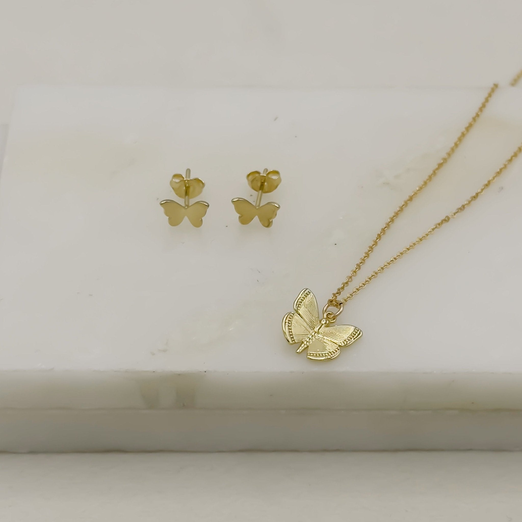 Rand Designs Golden Mariposa Stud Earrings