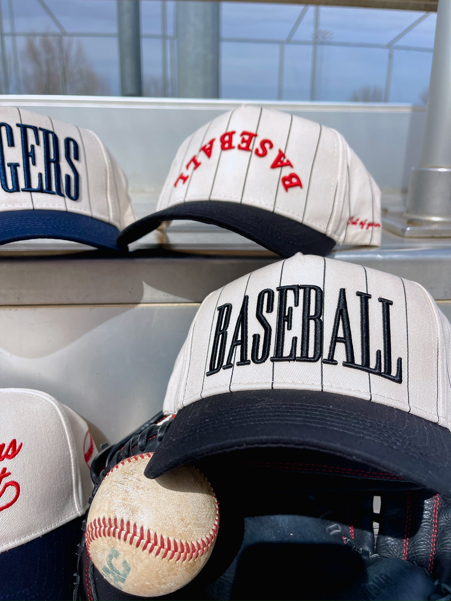 KenzKustomz Baseball - Black Stripe Vintage Trucker Hat