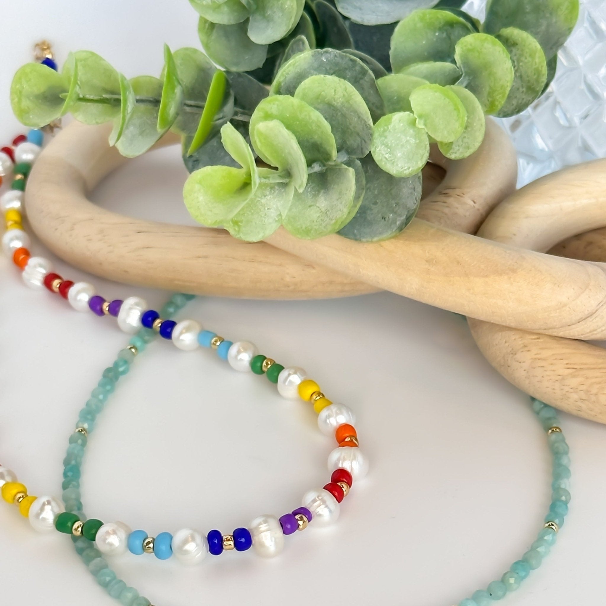 Rand Designs Aloha Pearl Beaded Necklace
