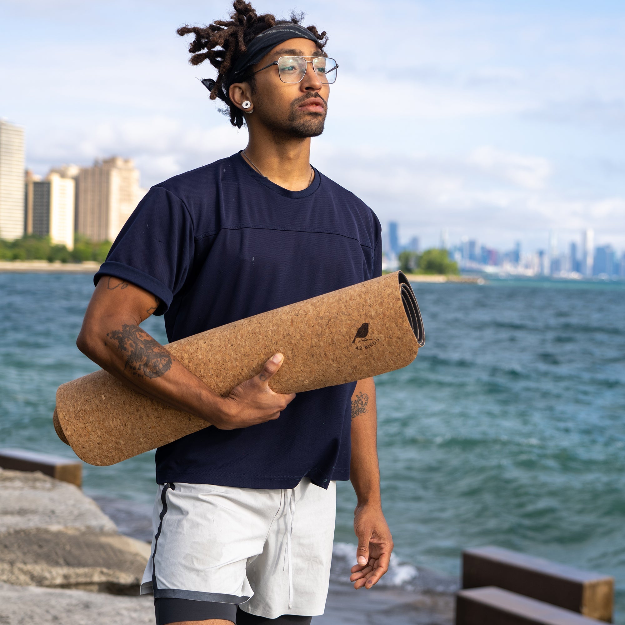 42 Birds Cork Yoga Industrial Mat “The Imperial Eagle”