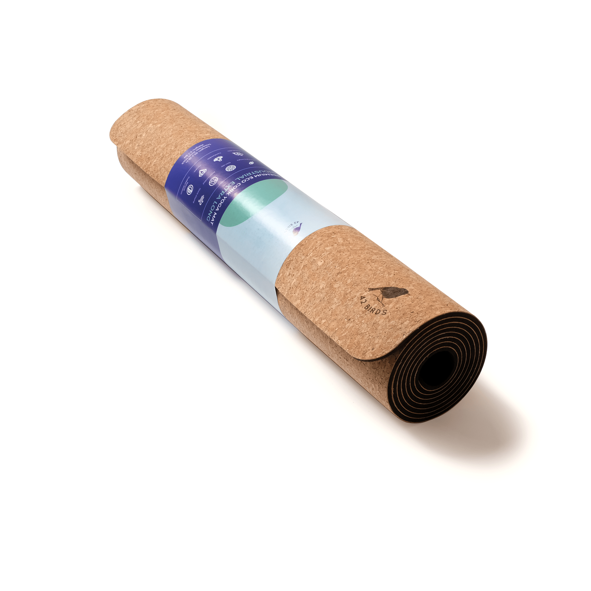 42 Birds Extra Long Cork Yoga Industrial Mat “The Imperial Eagle”