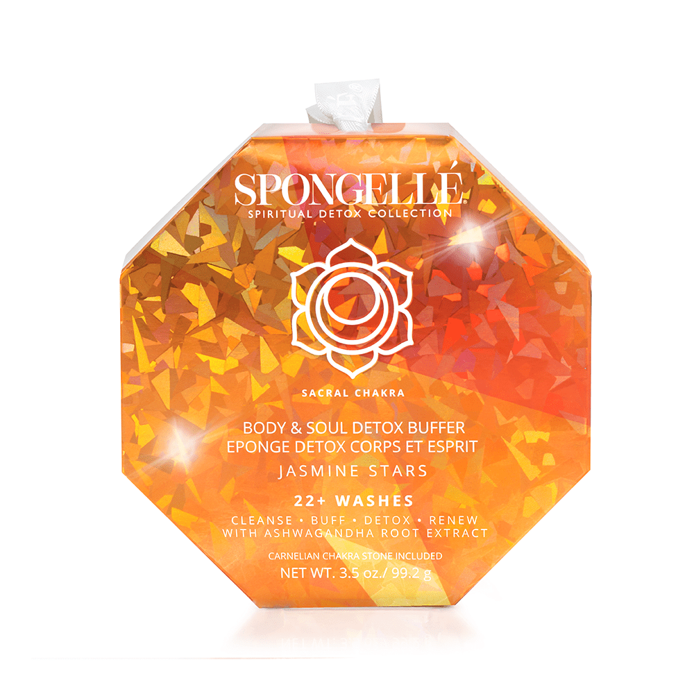 Spongellé Jasmine Stars | Spiritual Detox (Carnelian)