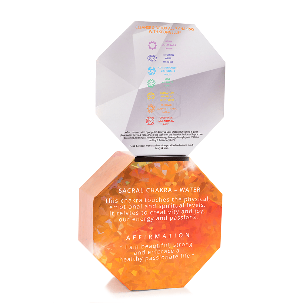 Spongellé Jasmine Stars | Spiritual Detox (Carnelian)