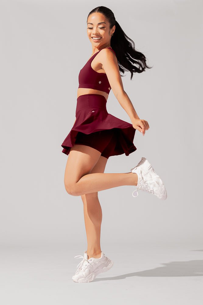 POPFLEX® Twirl Skort - Crimson