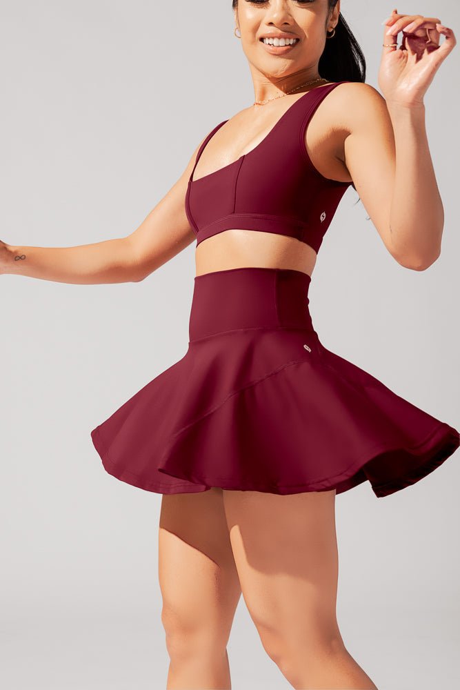 POPFLEX® Twirl Skort - Crimson