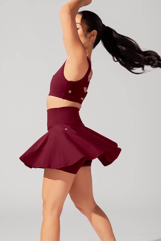 POPFLEX® Twirl Skort - Crimson