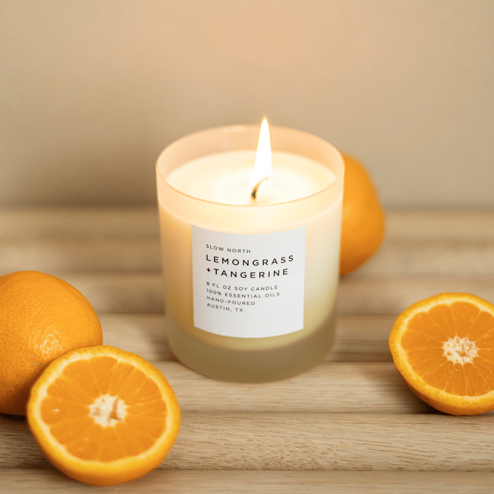 Slow North Lemongrass + Tangerine - Signature Candle