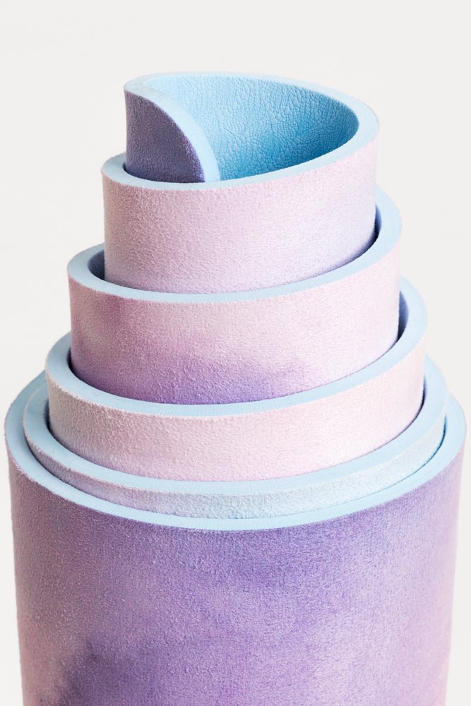 POPFLEX® Vegan Suede Yoga Mat - Heart in the Clouds