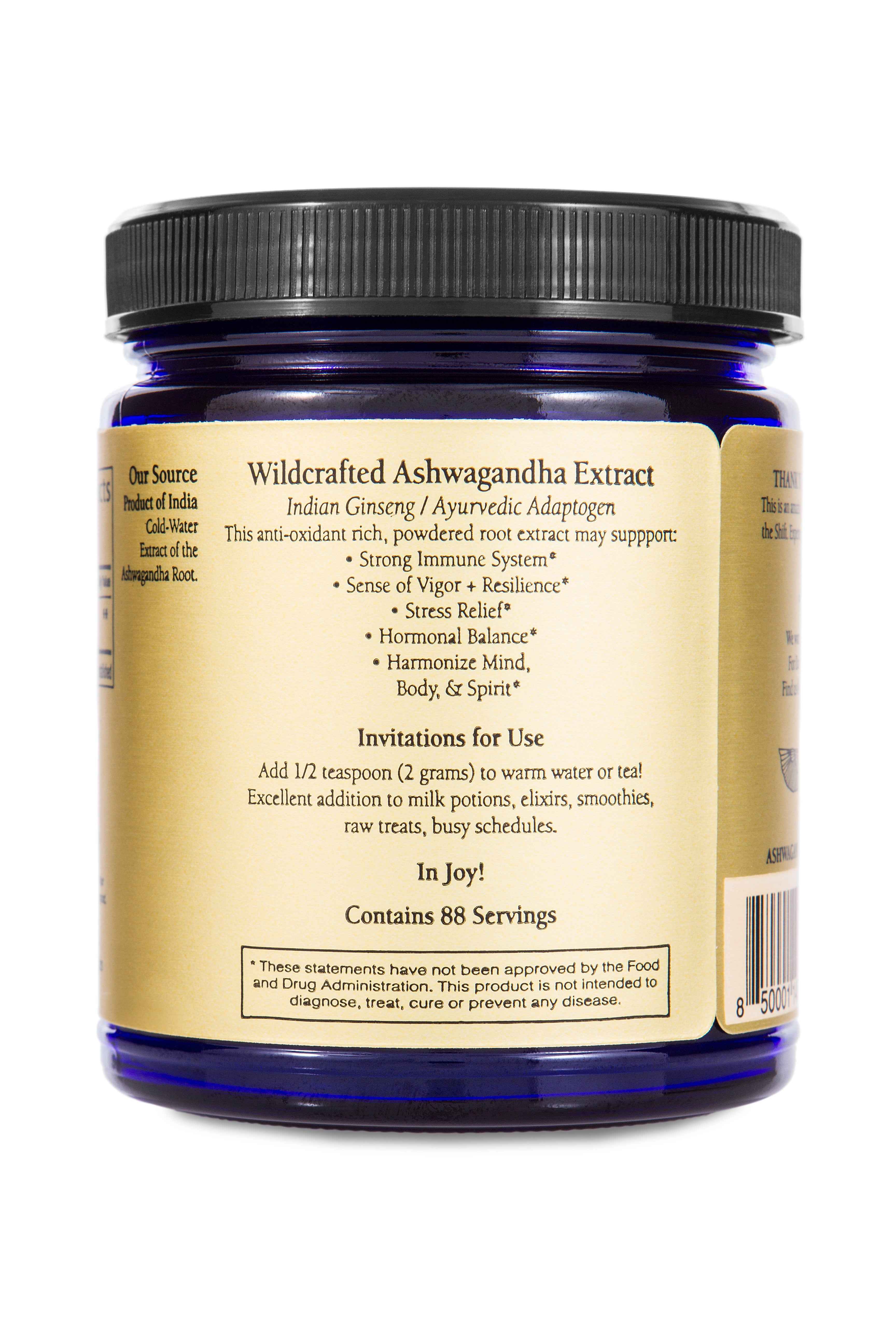Ashwagandha (recolectada de forma silvestre)