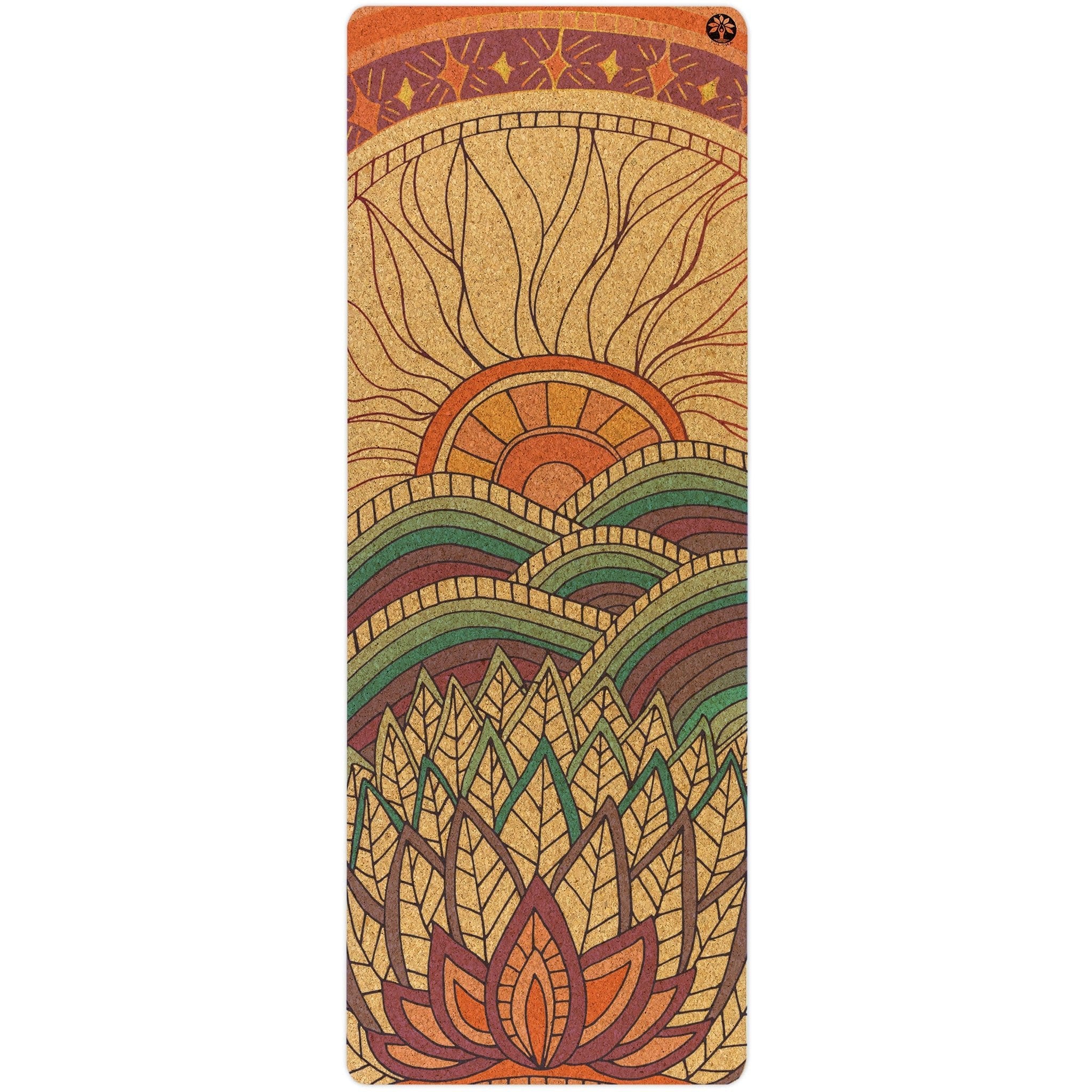 Yoloha Yoga Mountain Magic Nomad Cork Yoga Mat