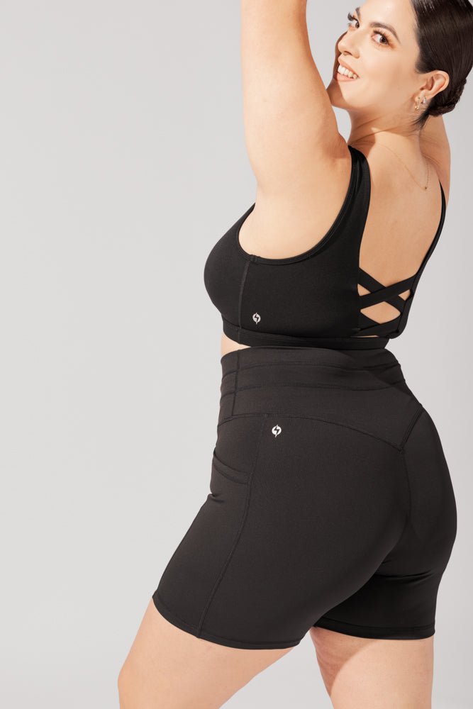 POPFLEX® Cargo Booty Short - Black