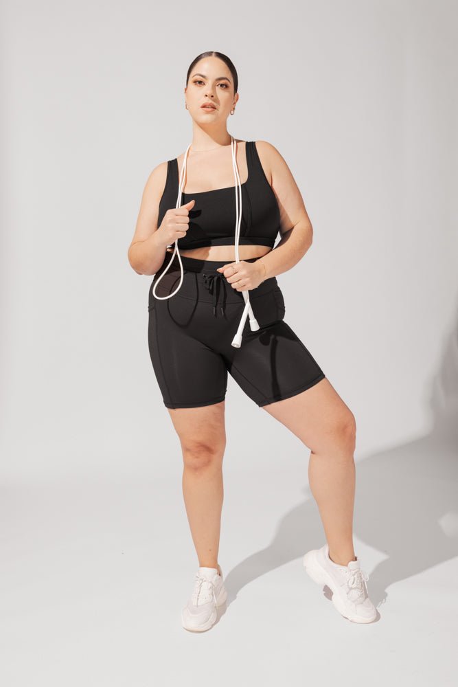 POPFLEX® Cargo Biker Short - Black