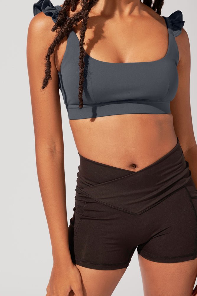 POPFLEX® Crisscross Hourglass® Booty Short - Black