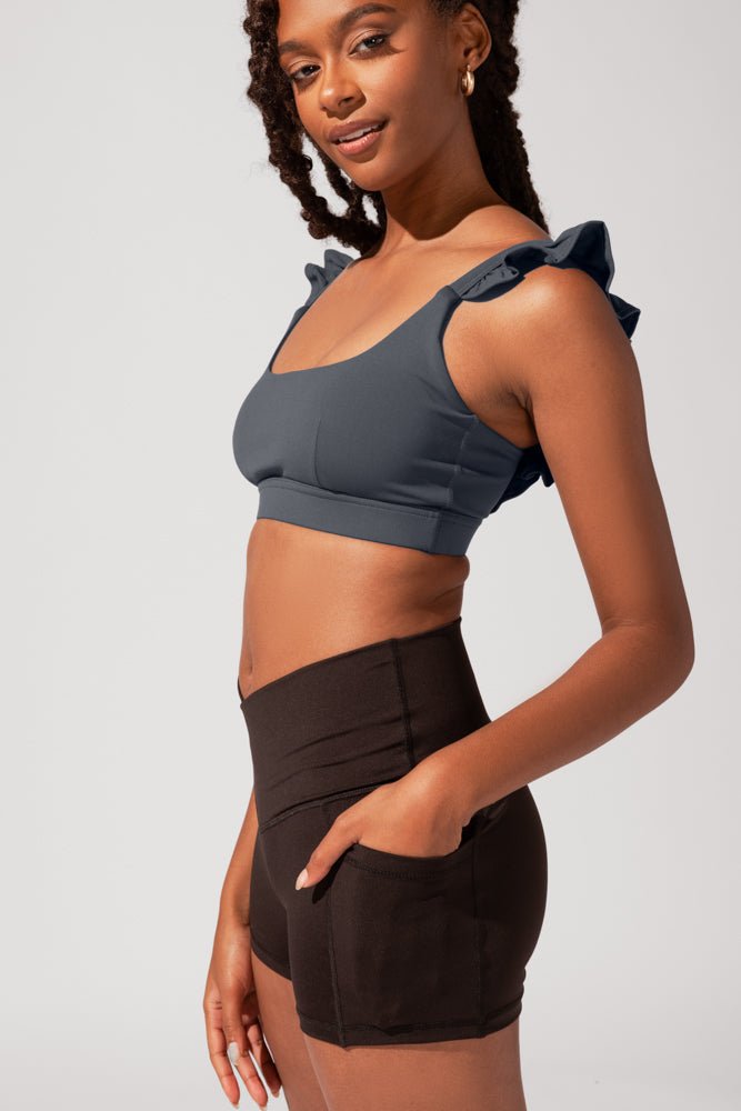 POPFLEX® Crisscross Hourglass® Booty Short - Black