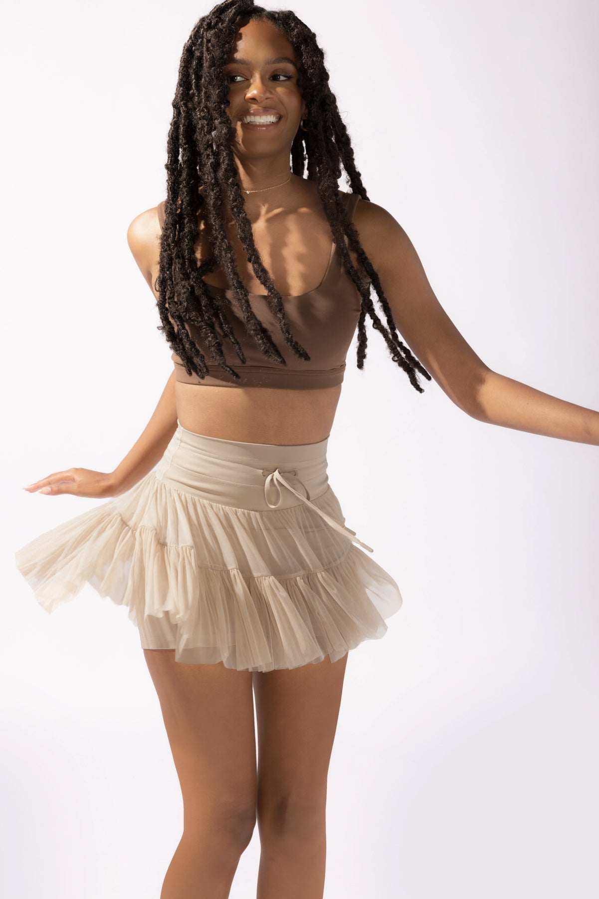 POPFLEX® Pirouette Skort - Café au Lait