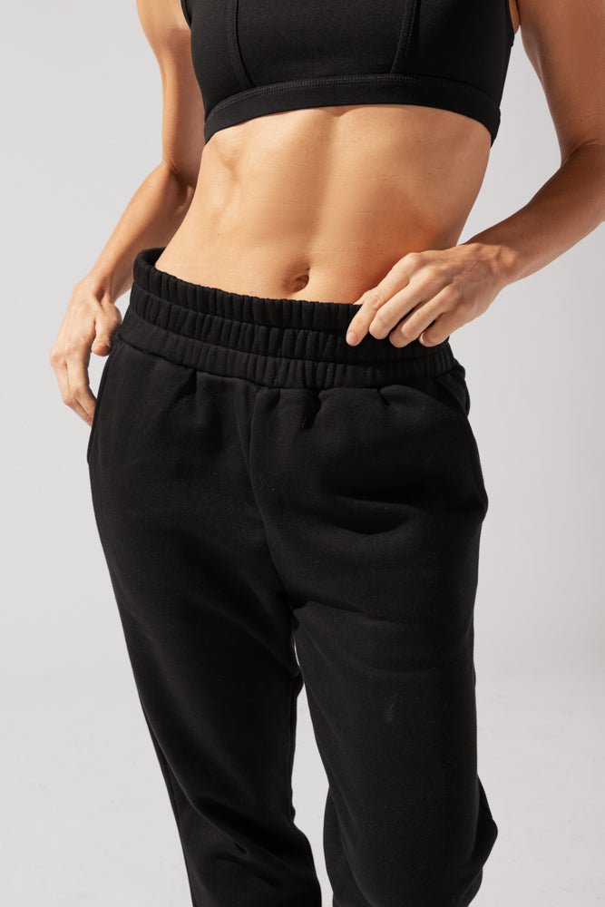 POPFLEX® Cloud Rollover Sweatpant - Black