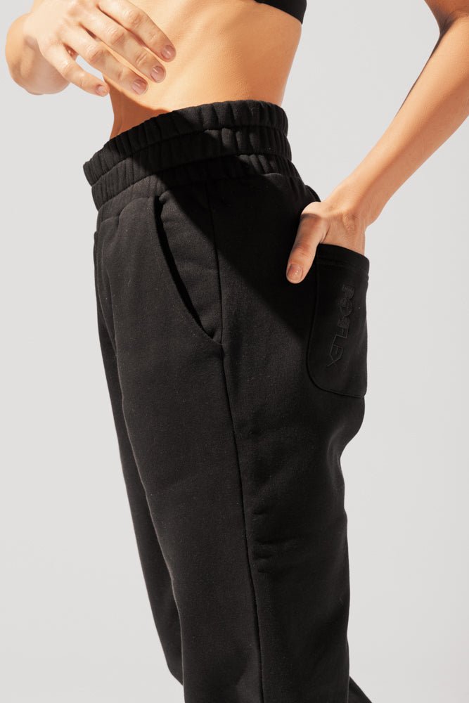 POPFLEX® Cloud Rollover Sweatpant - Black
