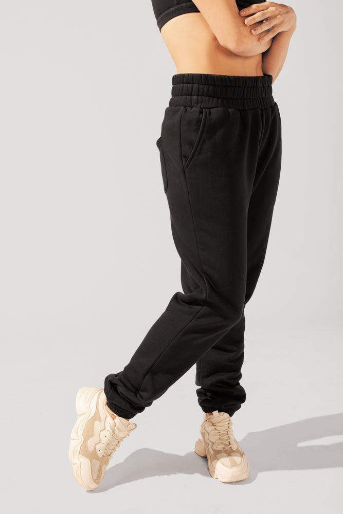 POPFLEX® Cloud Rollover Sweatpant - Black