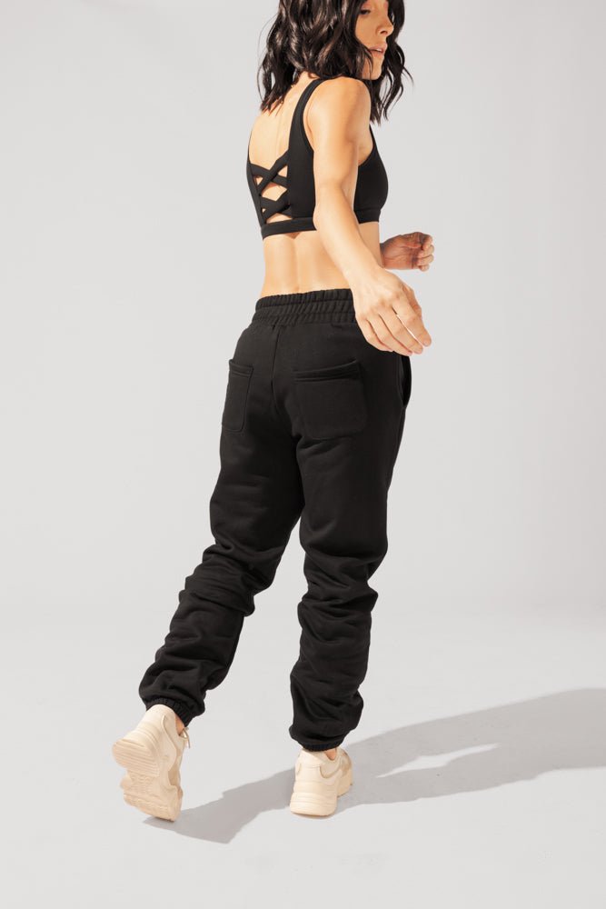 POPFLEX® Cloud Rollover Sweatpant - Black