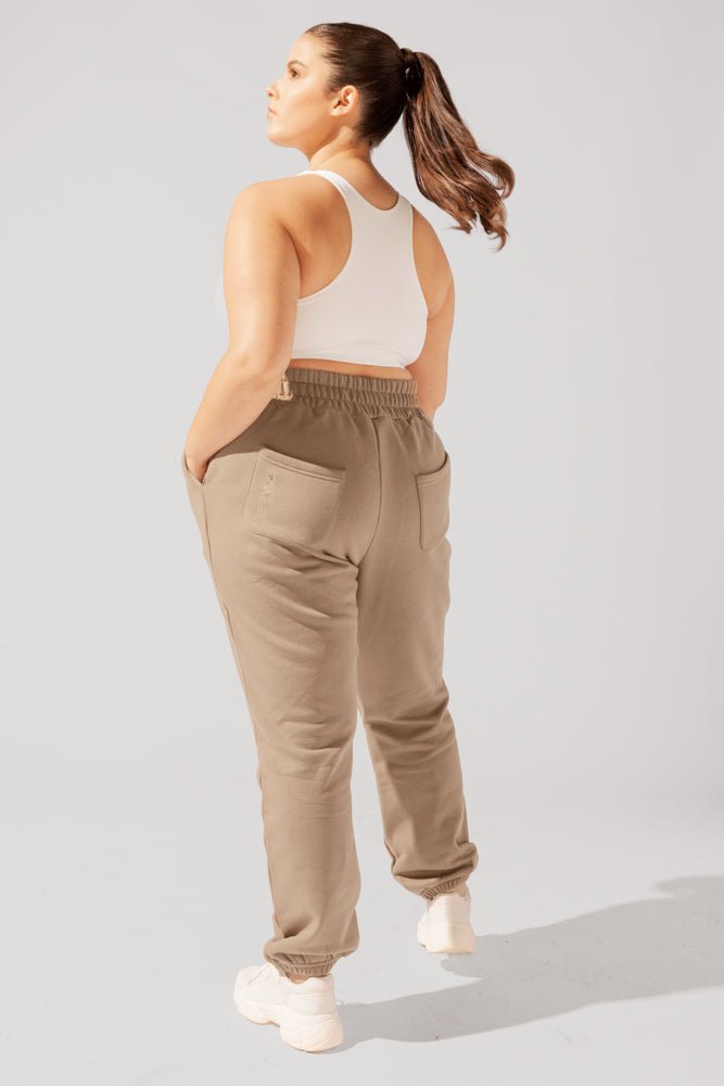 POPFLEX® Cloud Rollover Sweatpant - Milk Tea