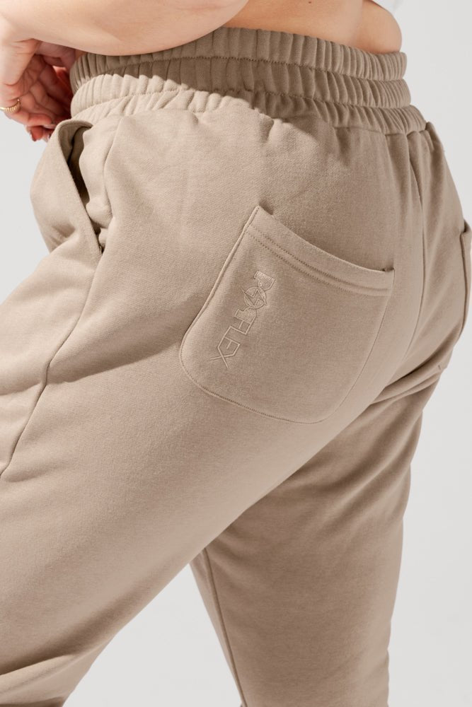POPFLEX® Cloud Rollover Sweatpant - Milk Tea