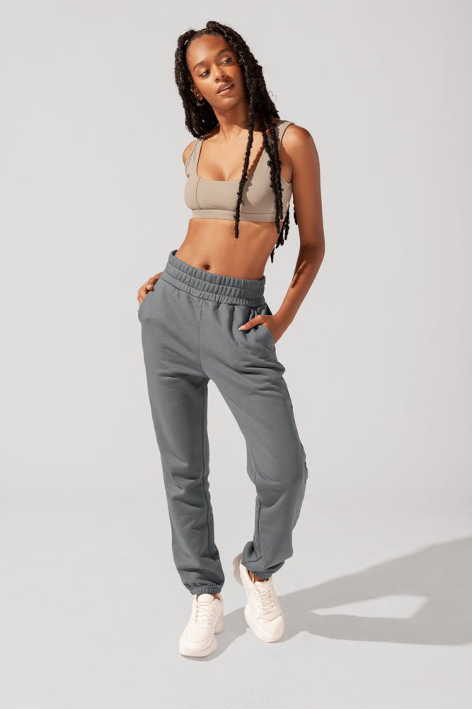 POPFLEX® Cloud Rollover Sweatpant - Smoke