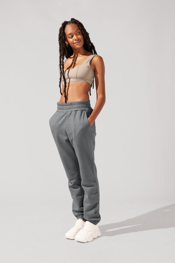 POPFLEX® Cloud Rollover Sweatpant - Smoke