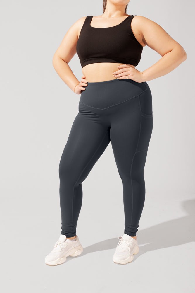 POPFLEX® Supersculpt™ Legging with Pockets - Smoky Grey