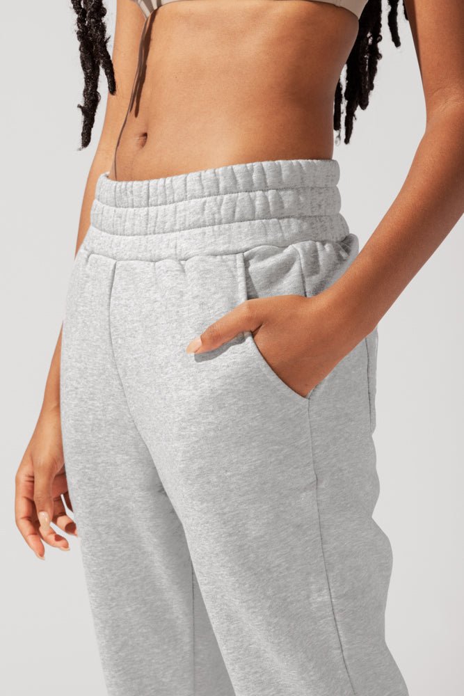 POPFLEX® Cloud Rollover Sweatpant - Heather Grey