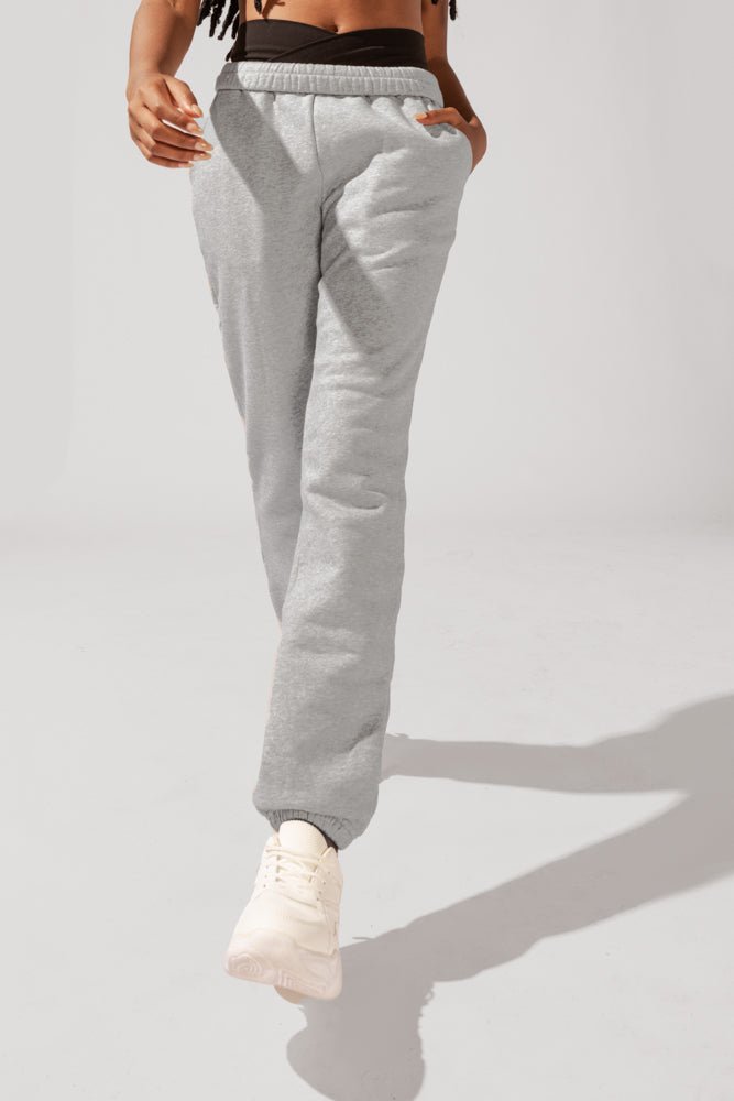 POPFLEX® Cloud Rollover Sweatpant - Heather Grey