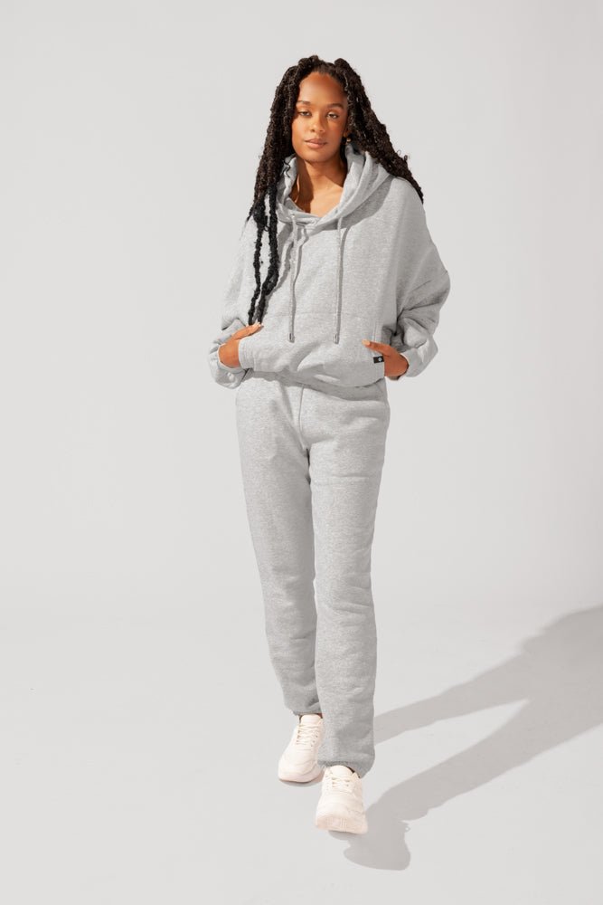POPFLEX® Cloud Rollover Sweatpant - Heather Grey